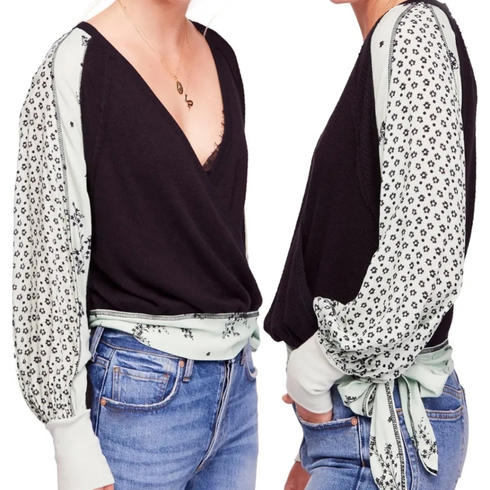 Free People Auxton thermal wrap top